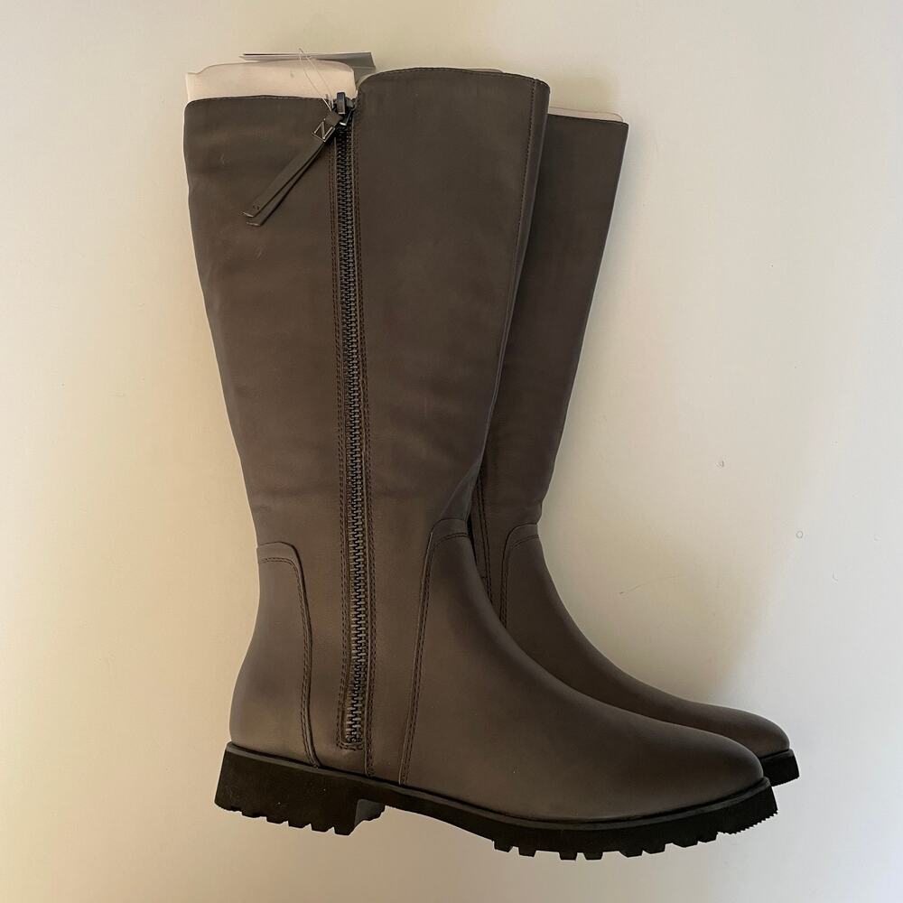 Naturalizer Gray Wide Calf Ridding Boots w/ Side Zips - Size 8.5M (NWT/Box) - Picture 10 of 16